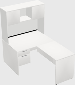 L-shaped office desk