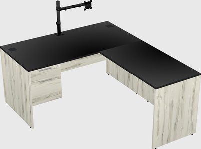 L-shaped office desk