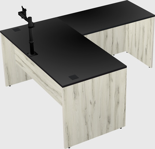 L-shaped office desk