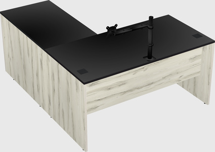 L-shaped office desk