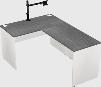L-shaped office desk