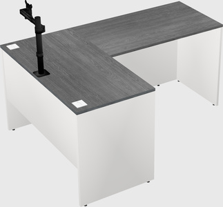 L-shaped office desk