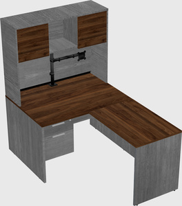 L-shaped office desk