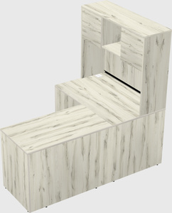 L-shaped office desk
