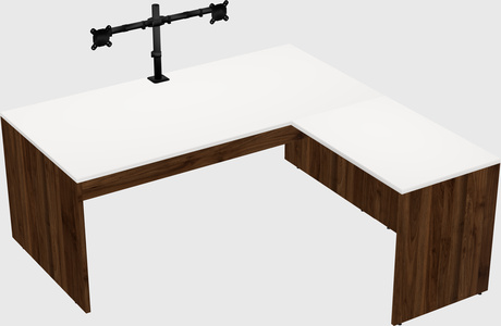 L-shaped office desk