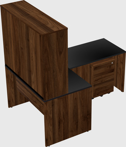 L-shaped office desk