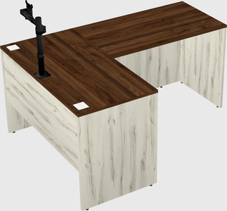 L-shaped office desk