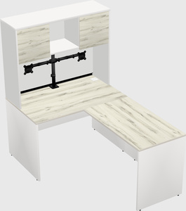 L-shaped office desk