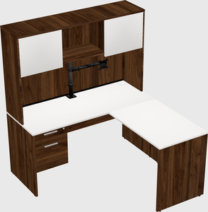 L-shaped office desk
