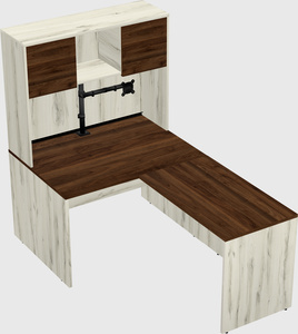 L-shaped office desk