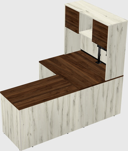 L-shaped office desk