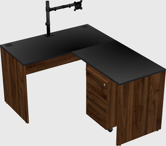 L-shaped office desk
