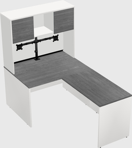 L-shaped office desk
