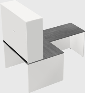 L-shaped office desk