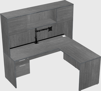 L-shaped office desk