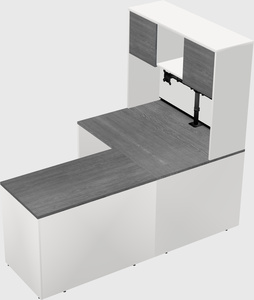 L-shaped office desk