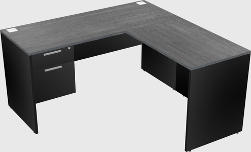 L-shaped office desk