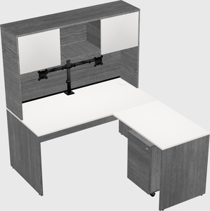 L-shaped office desk
