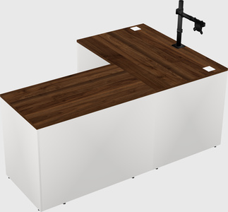 L-shaped office desk