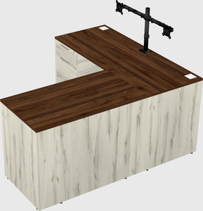 L-shaped office desk