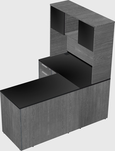 L-shaped office desk