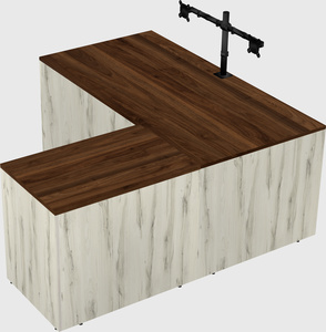 L-shaped office desk