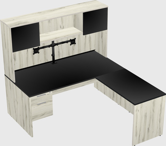 L-shaped office desk