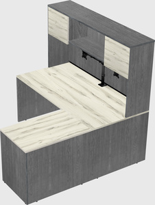 L-shaped office desk