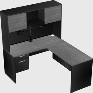 L-shaped office desk