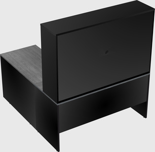 L-shaped office desk