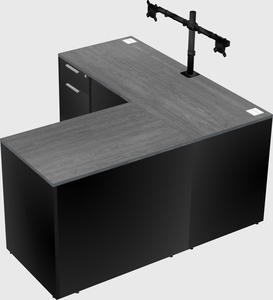 L-shaped office desk