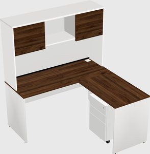 L-shaped office desk