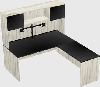 L-shaped office desk