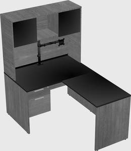 L-shaped office desk