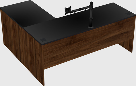 L-shaped office desk