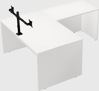 L-shaped office desk