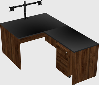 L-shaped office desk
