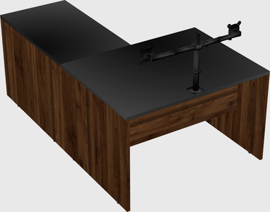L-shaped office desk