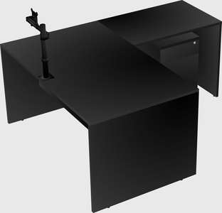 L-shaped office desk