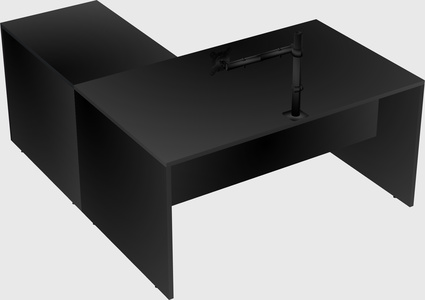 L-shaped office desk