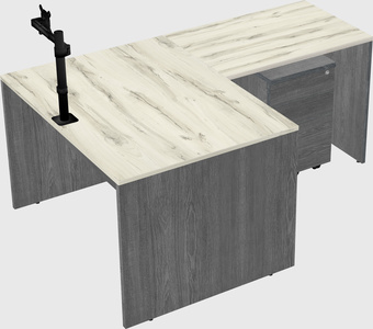 L-shaped office desk