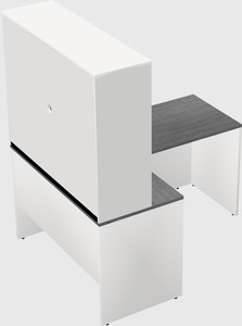 L-shaped office desk