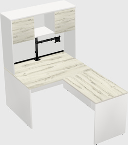 L-shaped office desk