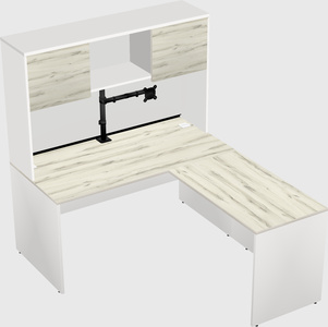 L-shaped office desk