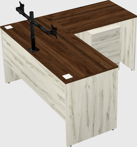 L-shaped office desk