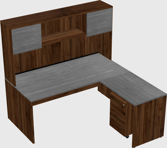 L-shaped office desk