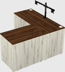 L-shaped office desk