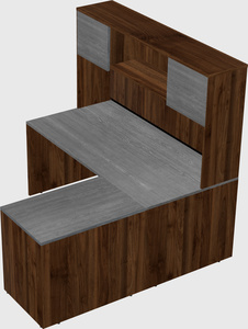 L-shaped office desk