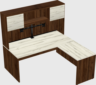 L-shaped office desk