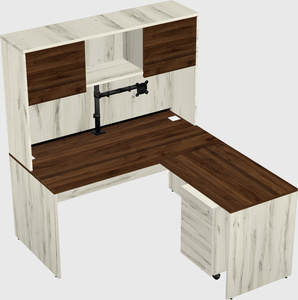 L-shaped office desk